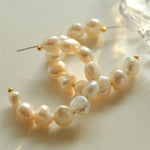 Special Shaped Baroque Pearl Earrings - floysun