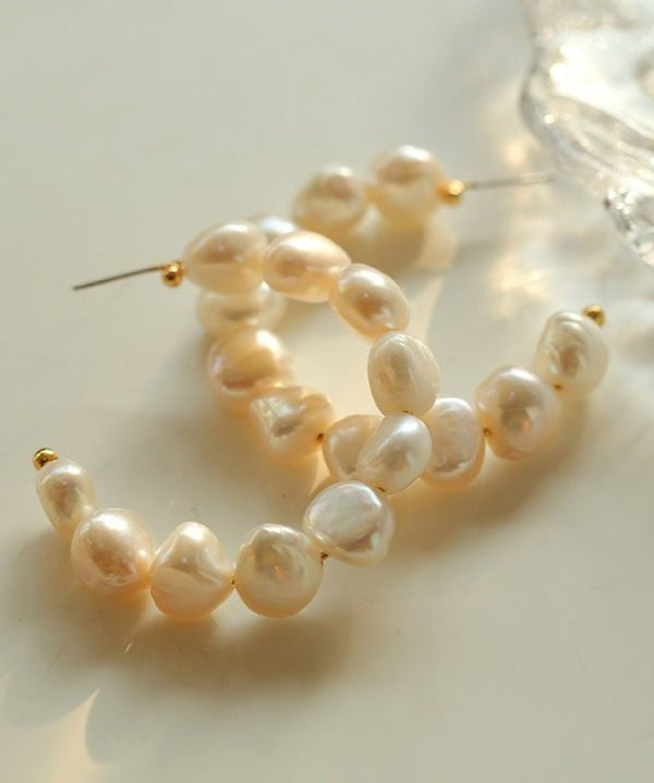 Special Shaped Baroque Pearl Earrings - floysun