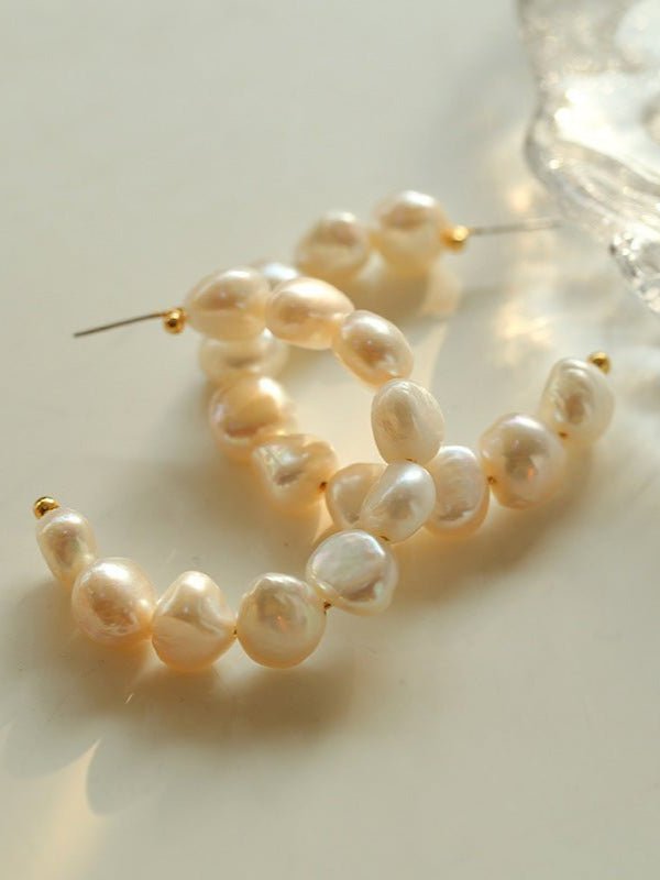 Special Shaped Baroque Pearl Earrings - floysun