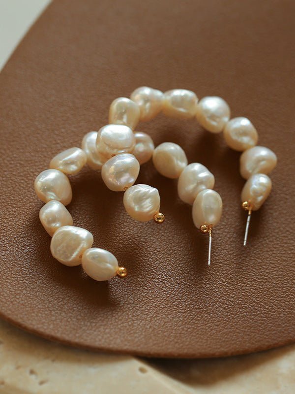 Special Shaped Baroque Pearl Earrings - floysun