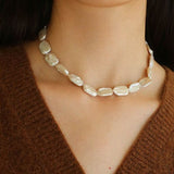 Special Shaped Baroque Pearls Collarbone Necklace - floysun