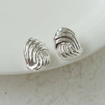 Spiral Metal Wind Stripe Geometric Earrings - floysun