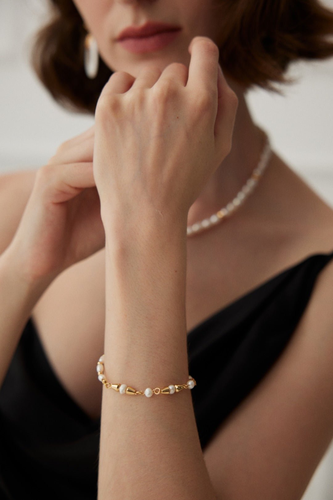 Spliced Irregular Pearl Bracelet - floysun