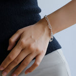 Square Cut Chain Bracelet Gold Silver - floysun