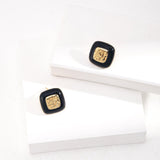 Square Enamel Glaze Studs Earrings - floysun