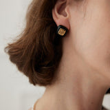 Square Enamel Glaze Studs Earrings - floysun