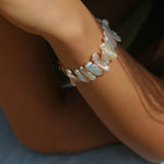 Square Uniquely Shaped Baroque Pearl Bracelet - floysun