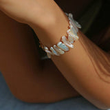 Square Uniquely Shaped Baroque Pearl Bracelet - floysun