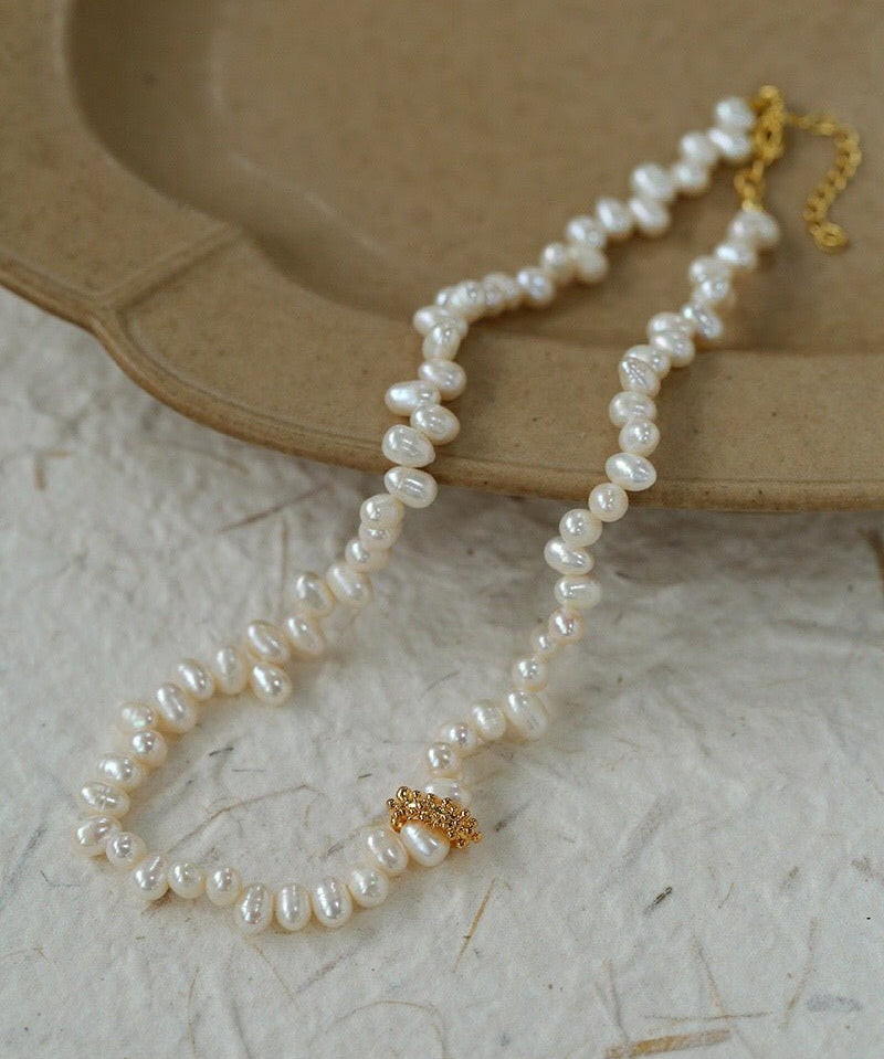 Staggered Pearl Clavicle Necklace - floysun