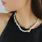 Staggered Pearl Clavicle Necklace - floysun