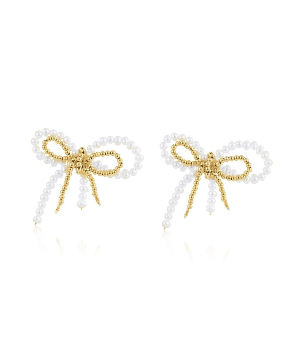 Starry Series Bow Stud Earrings - floysun