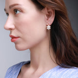 Starry Series Single Cluster Floral Ear Thread - floysun