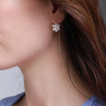 Starry Series Single Cluster Floral Ear Thread - floysun