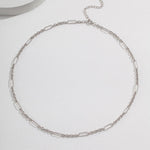 Sterling Silver Basic Chain Necklace - floysun