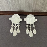 Sterling Silver Crying Man Earrings - floysun