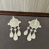 Sterling Silver Crying Man Earrings - floysun