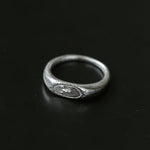 Sterling Silver Face Detail Ring - floysun