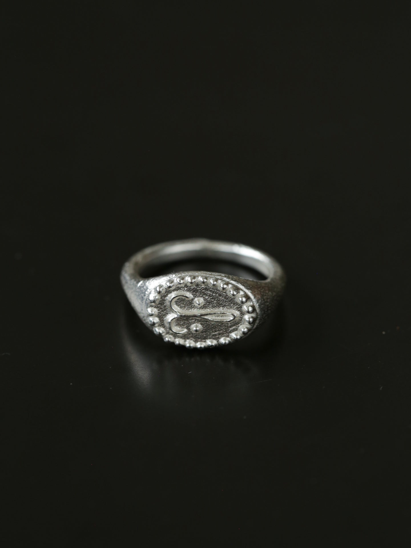 Sterling Silver Face Stamp Ring - floysun