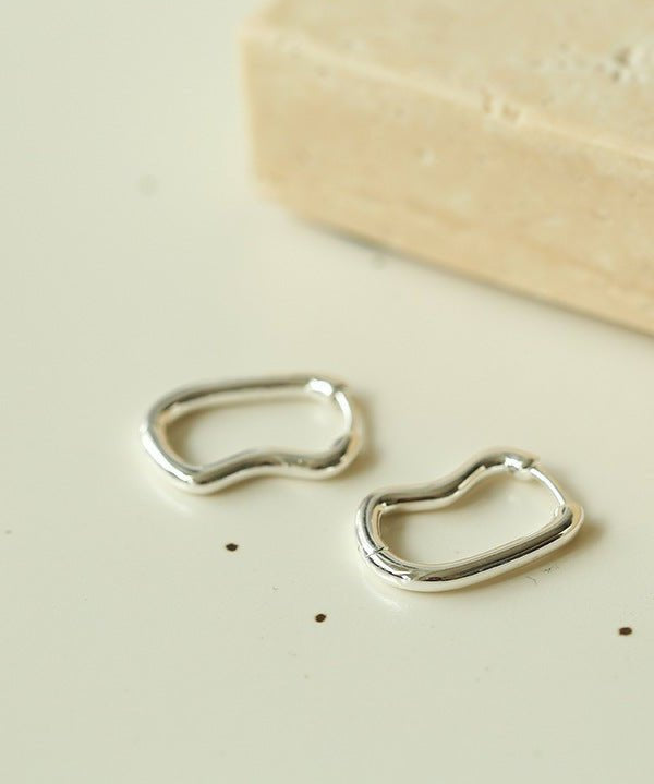 Sterling Silver Geometric Minimalist Earring - floysun