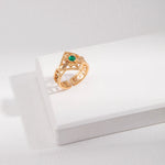 Sterling Silver Green Zircon Rings - floysun