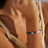 Sterling Silver Lapis Lazuli Pearl Bracelet - floysun