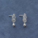 Sterling Silver Meditation Pendant Earrings - floysun