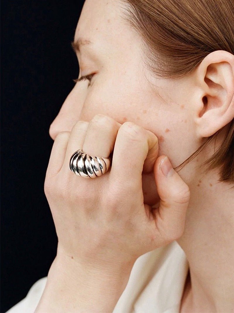 Sterling Silver Scallop Ring - floysun