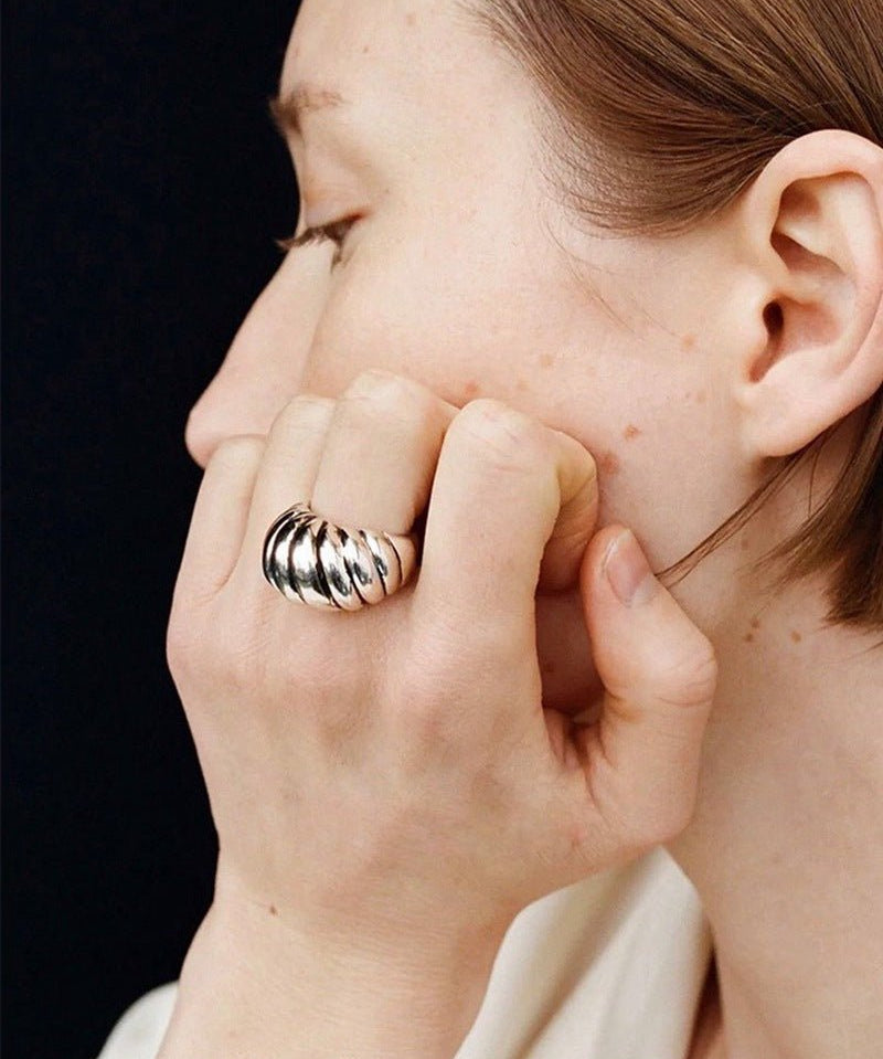 Sterling Silver Scallop Ring - floysun