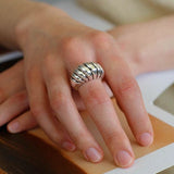 Sterling Silver Scallop Ring - floysun