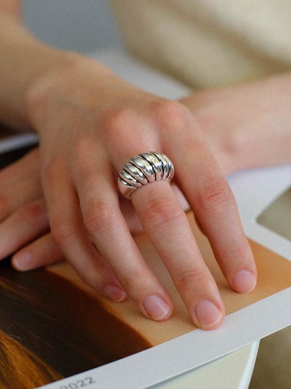 Sterling Silver Scallop Ring - floysun