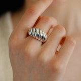 Sterling Silver Scallop Ring - floysun