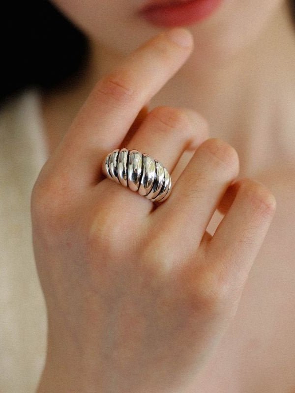 Sterling Silver Scallop Ring - floysun