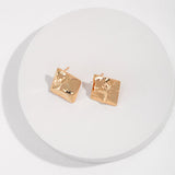 Sterling Silver Square Earrings - floysun