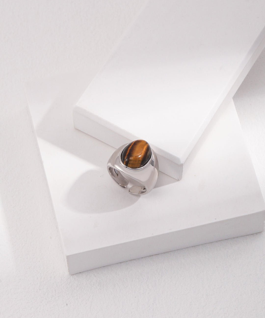 Sterling Silver Tiger Eye Ring - floysun