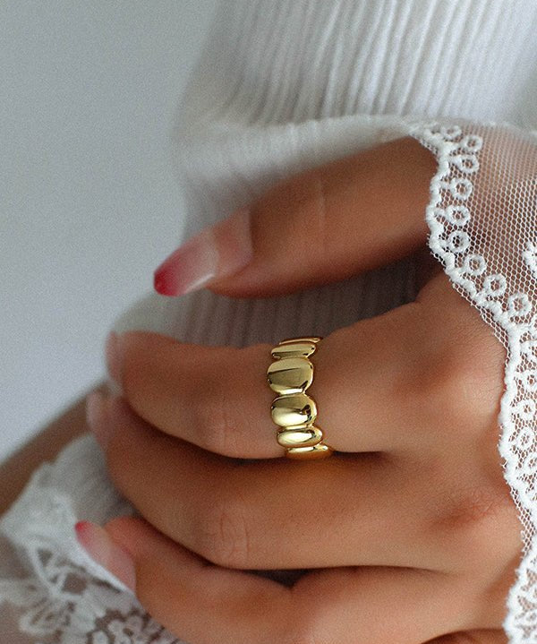 Sterling Sliver Lace Ring - floysun