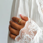 Sterling Sliver Lace Ring - floysun