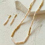 Streamer Toothpick Baroque Pearl Necklace - floysun