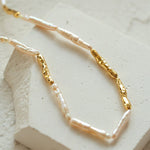 Streamer Toothpick Baroque Pearl Necklace - floysun