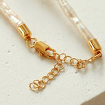 Streamer Toothpick Baroque Pearl Necklace - floysun