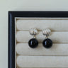 Striped Black Onyx Drop Earrings - floysun