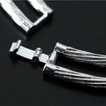 Striped Chain Splicing Necklace - floysun