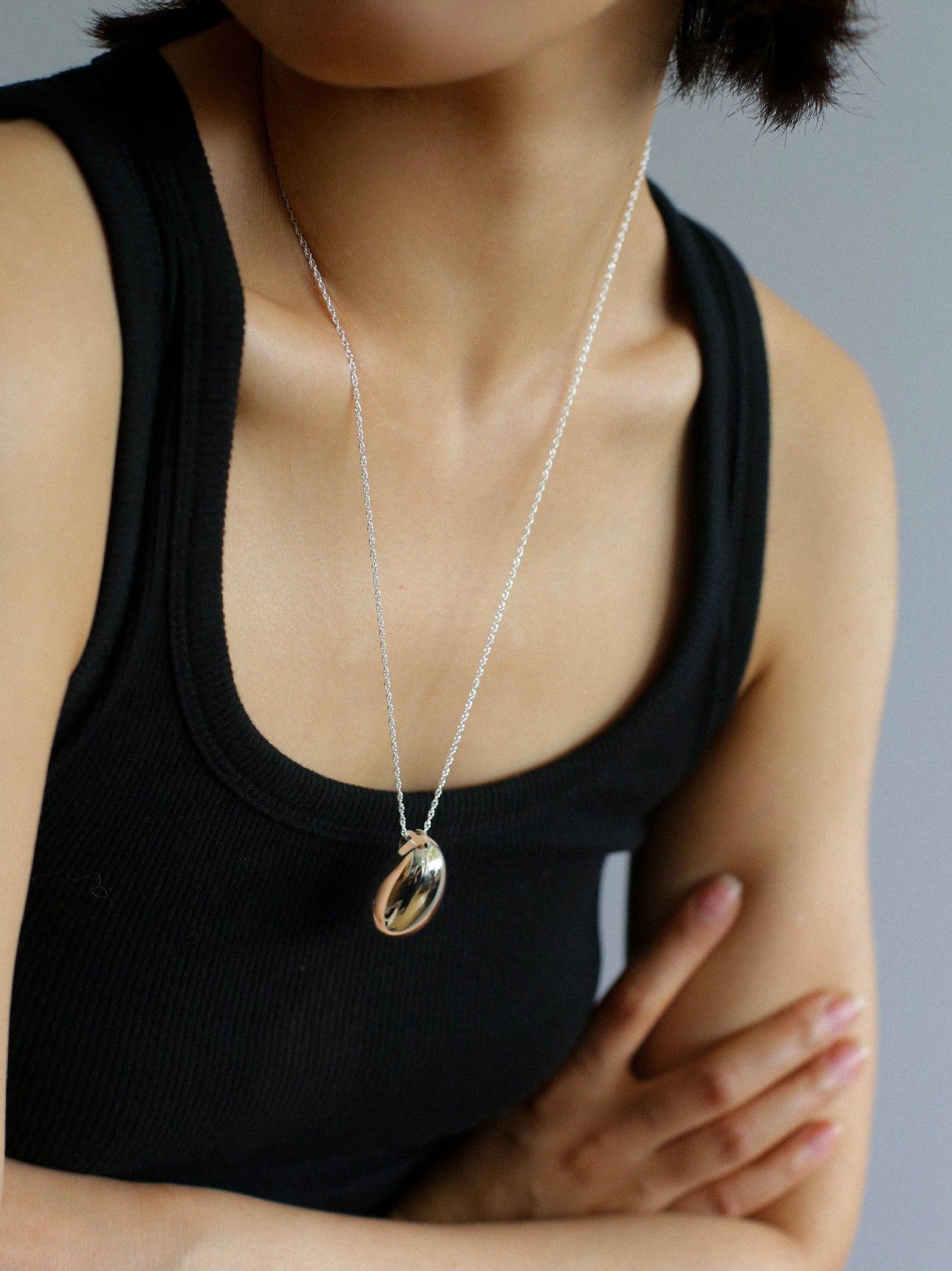 Stylish Large Water Drop Pendant Necklace - floysun