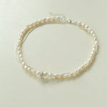 Stylishly Designed Chain Entanglement Pearl Necklace - Pearl - floysun