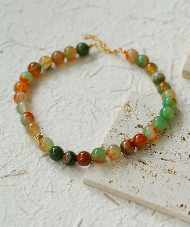 Summer Multicolor Onyx Beaded Necklace - floysun