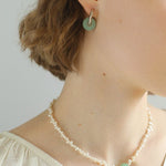 Summer Stream Aventurine Pearl Necklace - floysun