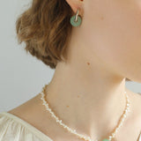 Summer Stream Aventurine Pearl Necklace - floysun