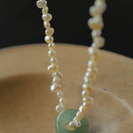 Summer Stream Aventurine Pearl Necklace - floysun