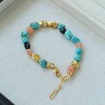 Summer Vacation Vibes Turquoise Beaded Bracelet - floysun