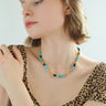 Summer Vacation Vibes Turquoise Beaded Necklace - floysun