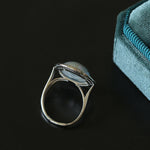 Surrounding Diamond Mabe Pearl Ring - floysun